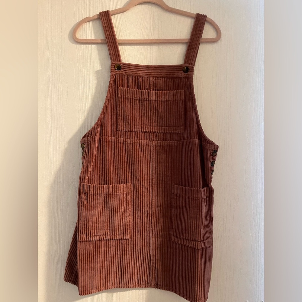 Women’s Corduroy Overall Dress Mauve Color !